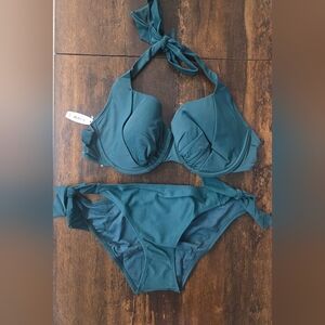NWT Adore Me Teal Bikini Set